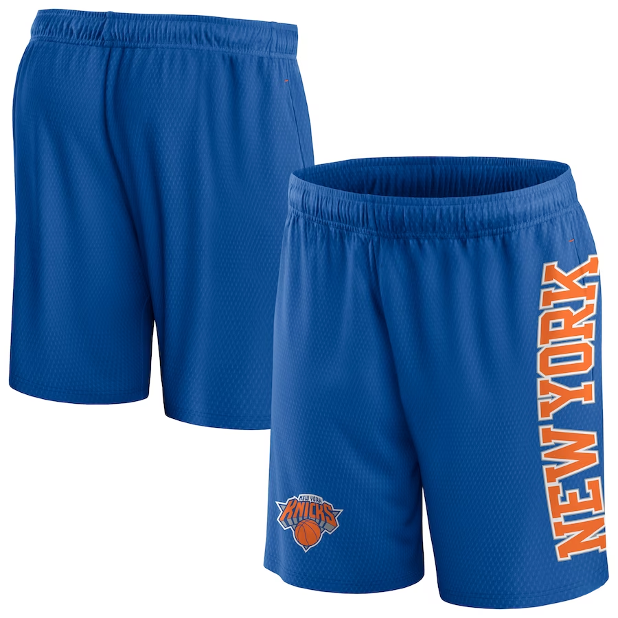 2024 Men NBA New York Knicks  blue shorts-0
